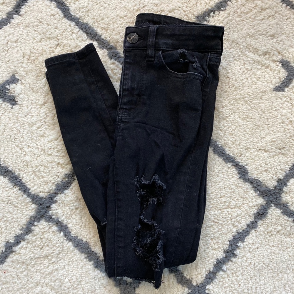Ripped black jeans